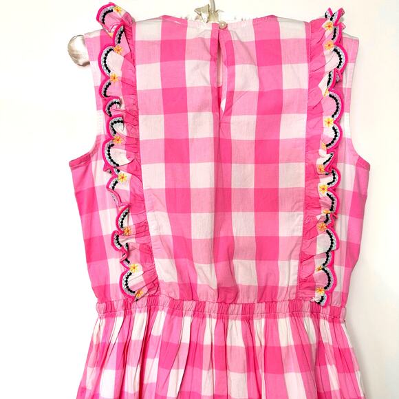 CREWCUTS Ruffle Trim Pink Gingham Party Dress NWT 16 Girls - Picture 6 of 12